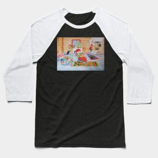 Santas House Baseball T-Shirt